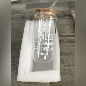 GRAPHIC 20 OUNCE CAN GLASS FOR WIFE🌻